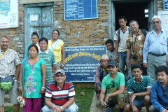 The-team-of-PEEDA-and-CEEN-at-Jatropha-seed-collection-and-expelling-center-in-Manebhanjyang-VDC-of-Okhaldhunga-district
