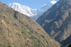 The Annapurna Himalaya as seen from the project area.